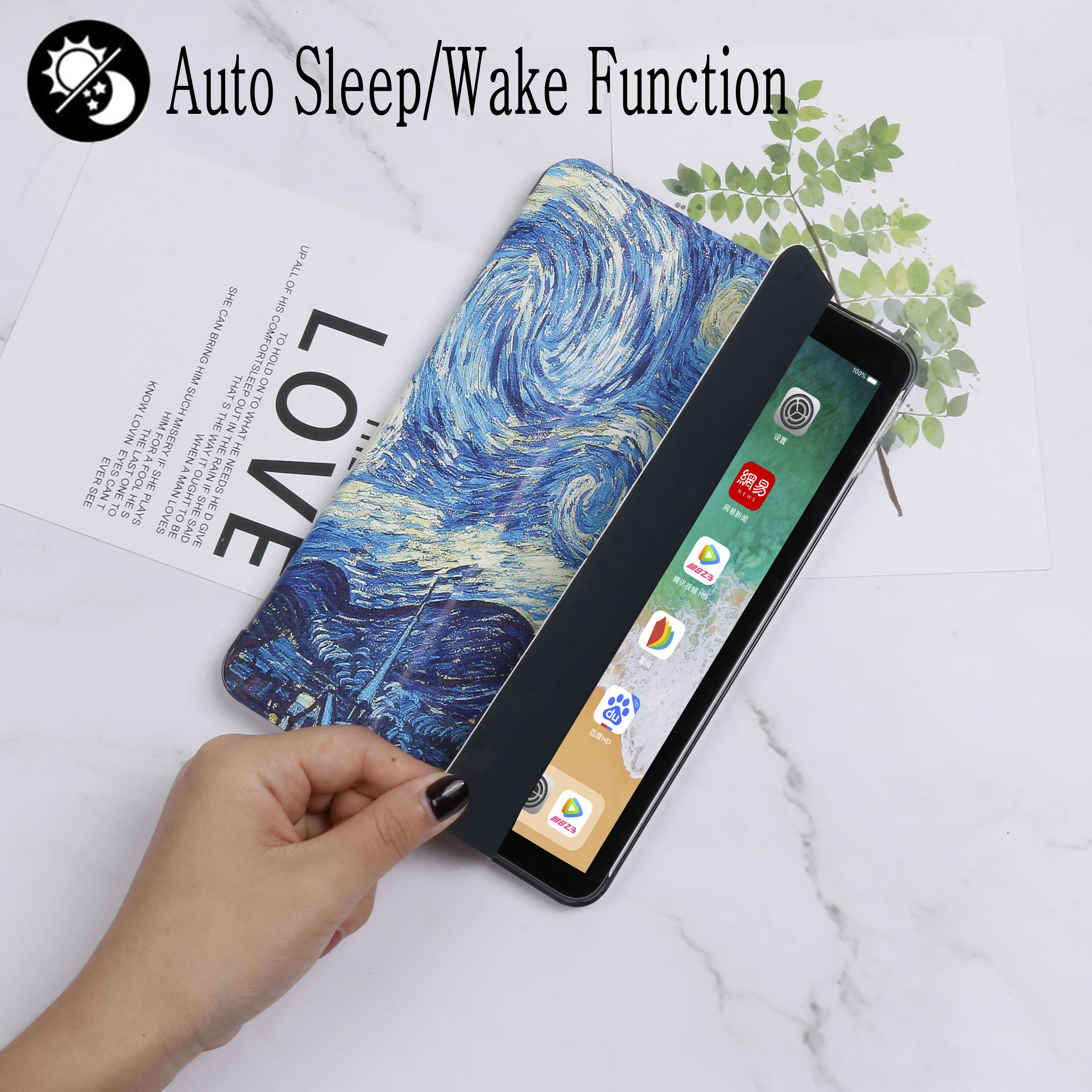 Тонкий магнитный смарт-чехол для Xiaomi Mi Pad 2 3 MiPad (7 9 дюйма) чехол планшета кожаный
