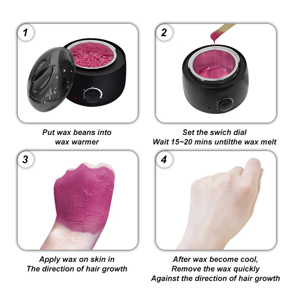 

500CC Wax Melts Machine Set Waxing Kit Wax Pot LCD Epilator Depilation Wax Melter Hair Removal Machine Calentador De Cera