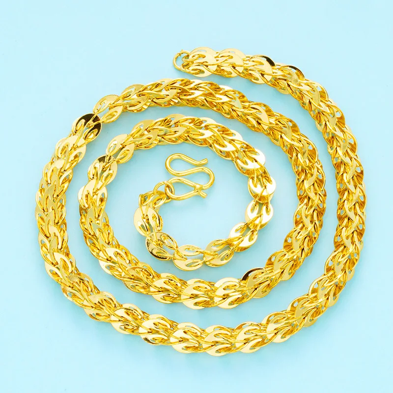 

24k Gold Chain for Phoenix Women or Glossy Tail Charm Jewelry Necklaces Necklace Elegant Wedding