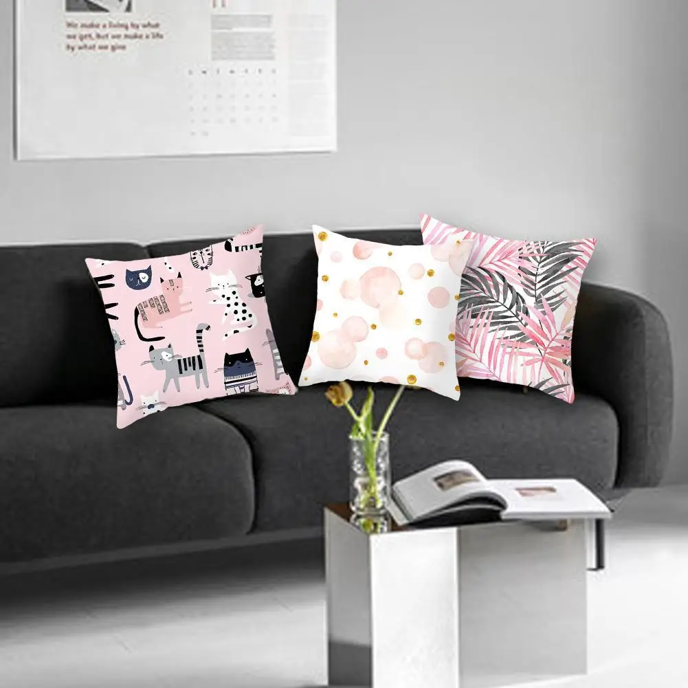 

Pink Feather Pillowcase Decorative Sofa Cushion Case Case Decor Cute Home Cover Pillow Pillow 45*45cm Cushion Cover Bed Car O4Q0