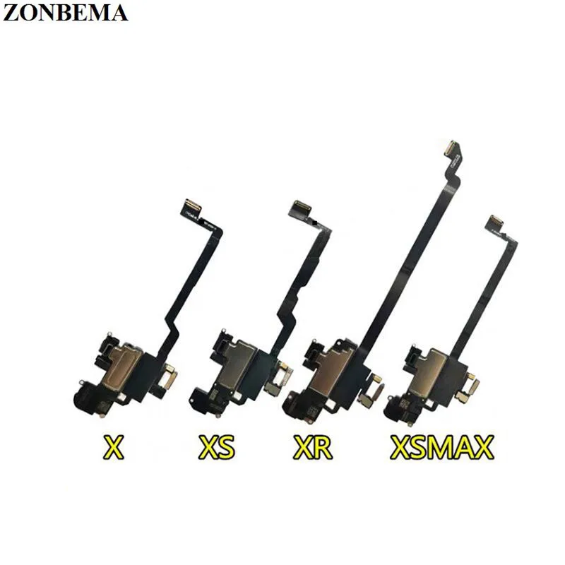 ZONBEMA 10 шт. световой датчик гибкий кабель лента для iPhone X XR XS 11 Pro MAX с ушным динамиком