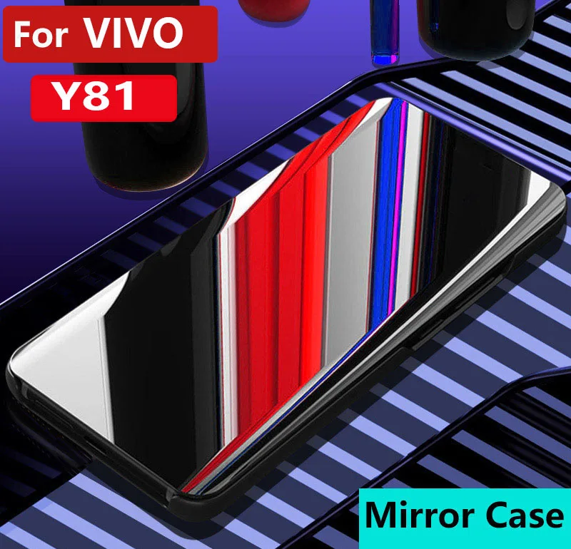ДЛЯ VIVO Y9 V9 Y85 Y83 чехол для телефона зеркальный раскладушка кронштейн защитный с