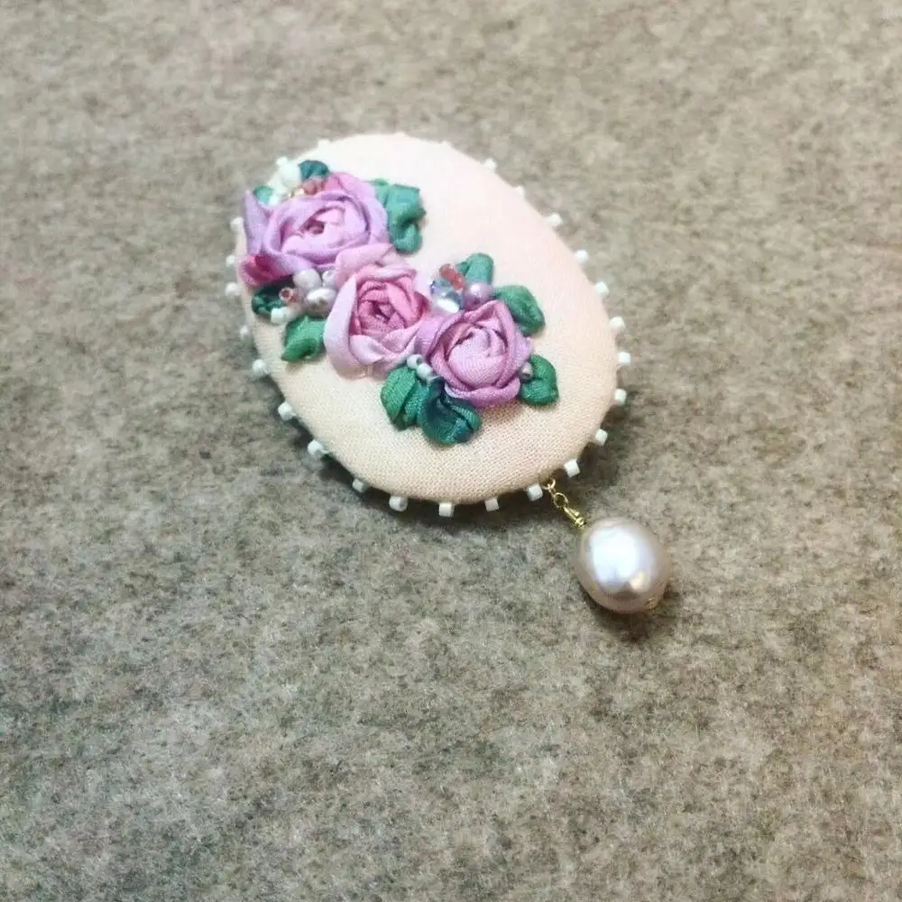 2020 Новая цветная вышитая лента из 100% чистого шелка тафта Свадебная в стиле ins