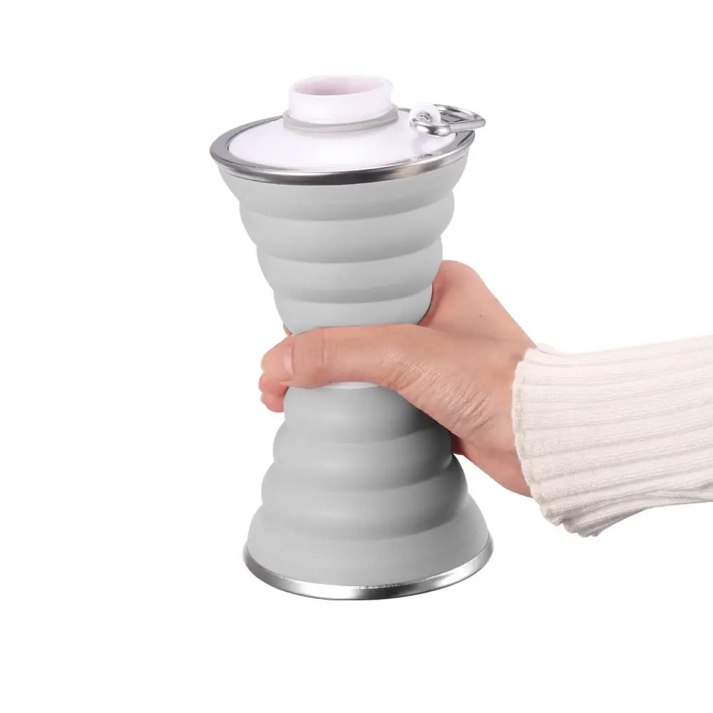 

Силиконовая дорожная миска для домашних животных, складной силиконовый чайник, чашка для воды, складная миска для домашних животных, зернис...