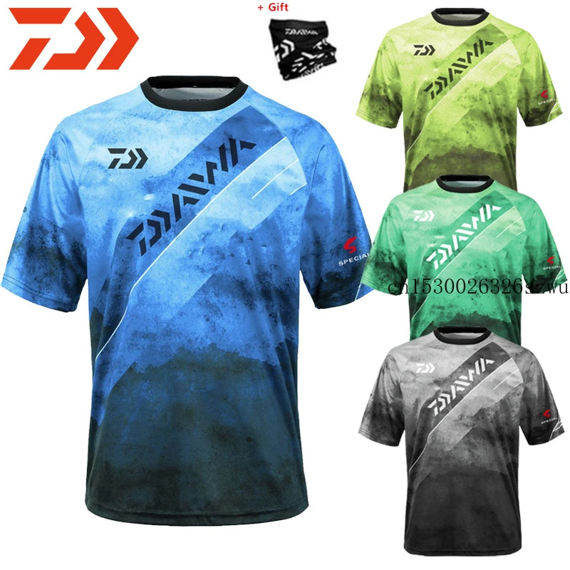 Мужская рыболовная Джерси с коротким рукавом 2020 футболка DAIWA летняя уличная