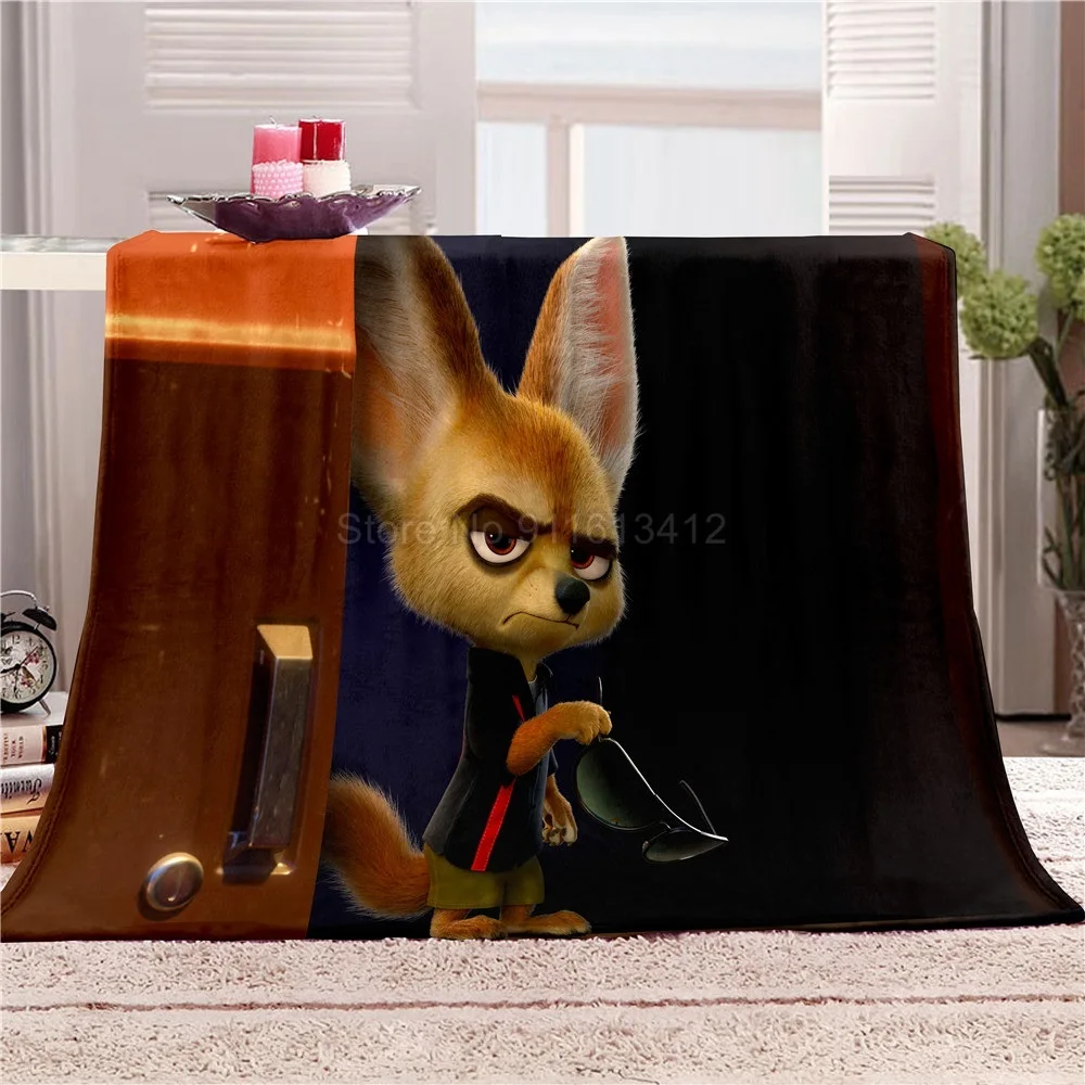 Фланелевое Одеяло с 3D принтом зоотопии Роскошное для дома дивана 150x20 0 см|Одеяла| |