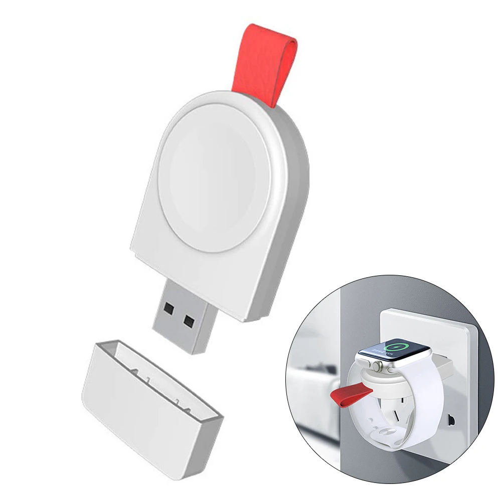 Портативное магнитное Беспроводное зарядное устройство USB для Apple Watch Series 4 3 2 1