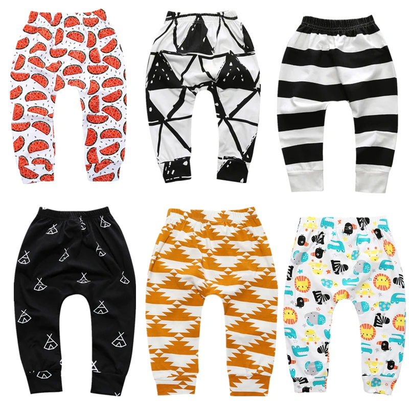 Штаны для маленьких мальчиков Хлопковые повседневные брюки новорожденных