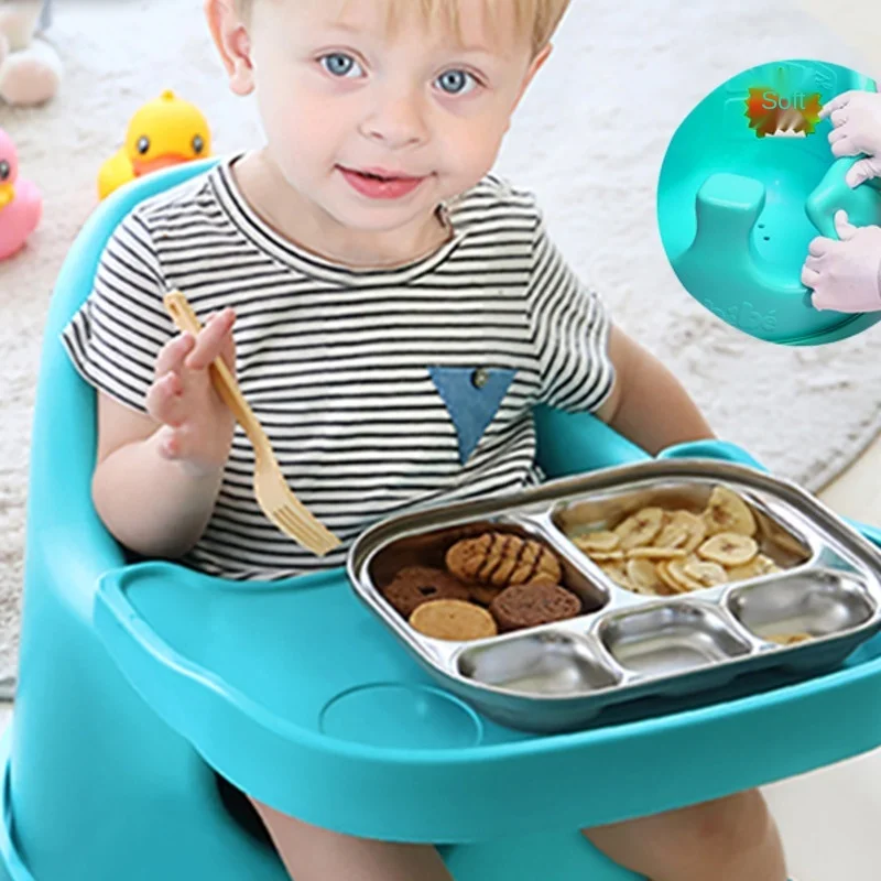 multifunctional baby dining chair  learning portable sofa children table seat enlarged enfant blue kids furniture