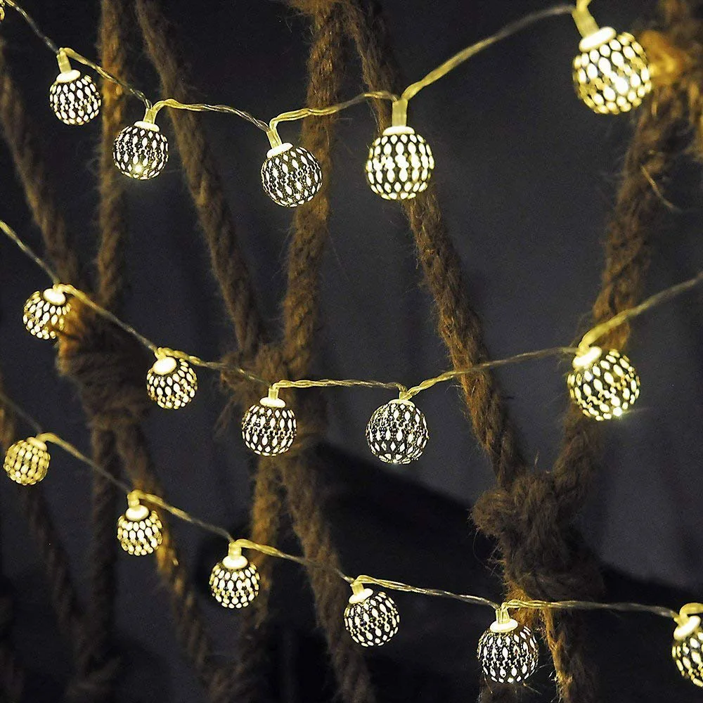 1.5m/3.0m/6m Globe String Lights LED Fairy Battery Operated for Indoor Party Patio Wedding Bedroom Christmas Trees | Лампы и освещение