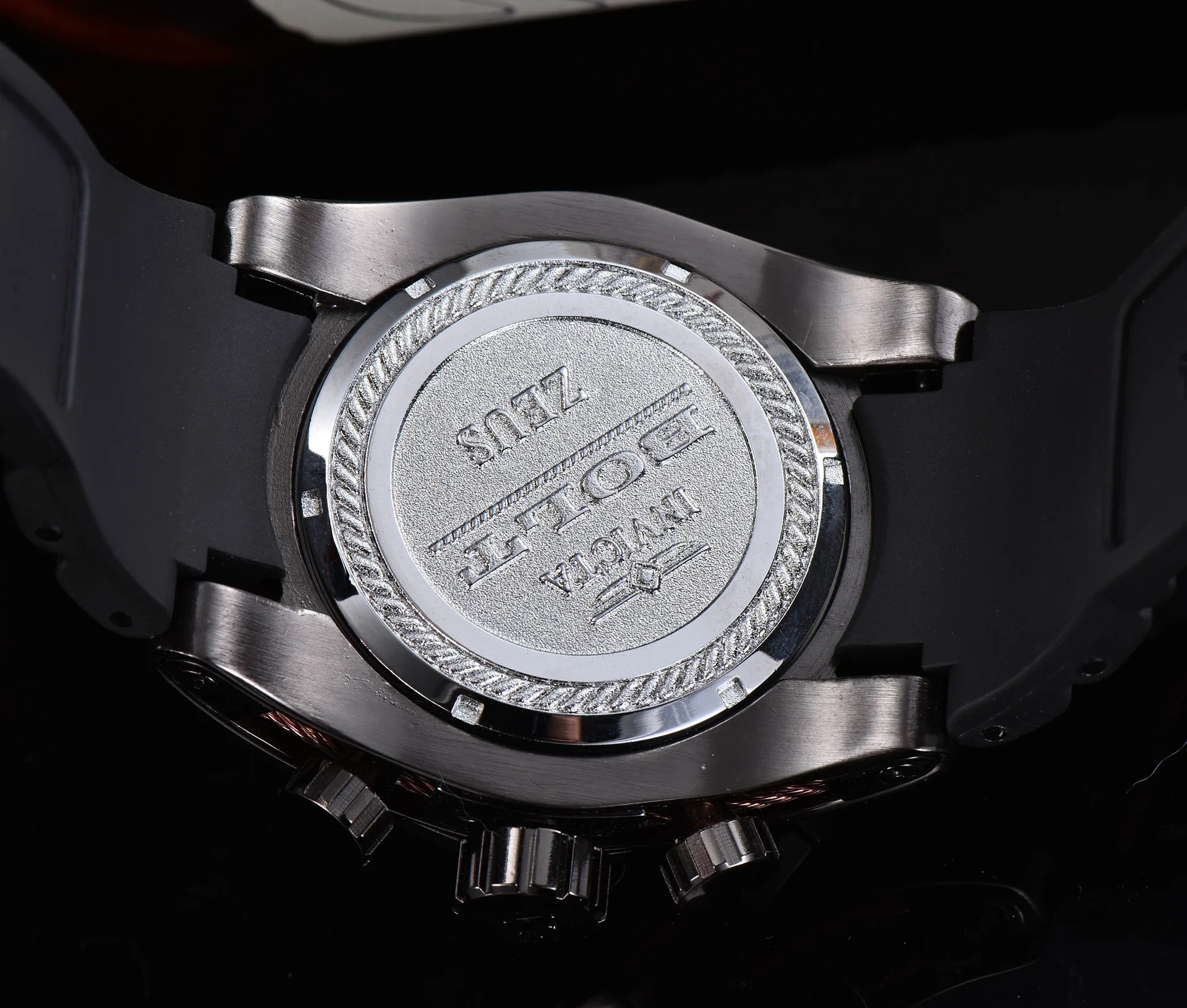 

Luxury AAA Skeleton Invicta Watches For Men Blue Rubber Strap Fashion Men Wrist Watch Relogio Masculino Waterproof reloj hombre
