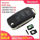 Откидной автомобильный дистанционный ключ OkeyTech 3BT для VW Volkswagen PASSAT Polo Skoda Seat 434 МГц чип ID48 1J0959753AH 1KO959753G 1J0959753DA