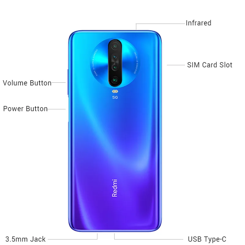 Смартфон Xiaomi Redmi K30 с глобальной прошивкой 8 ГБ 128 Восьмиядерный процессор Snapdragon 730G