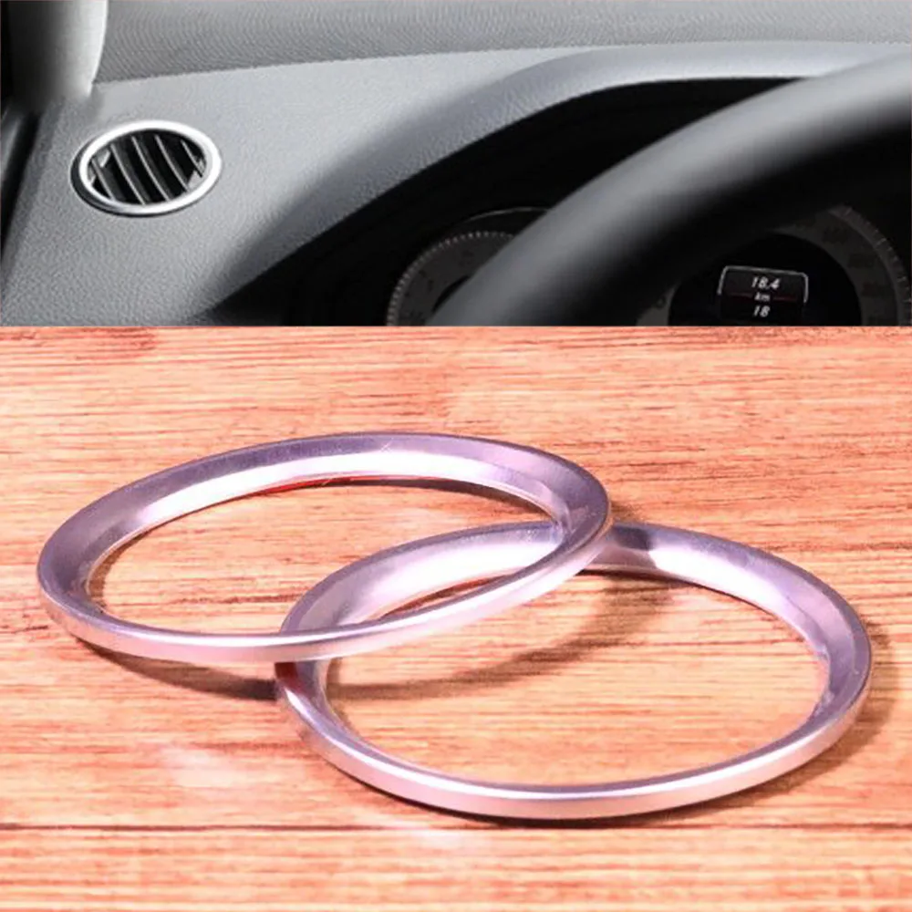 

2PCS For Mercedes-Benz Side Air Condition AC Outlet Vent Molding Ring Cover Trim Fit For Mercedes Benz E Class B Class GLK GLE