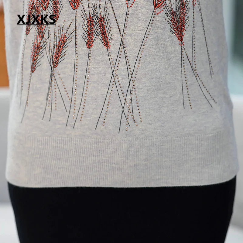 Женский шерстяной свитер с круглым вырезом и длинным рукавом | Женская одежда