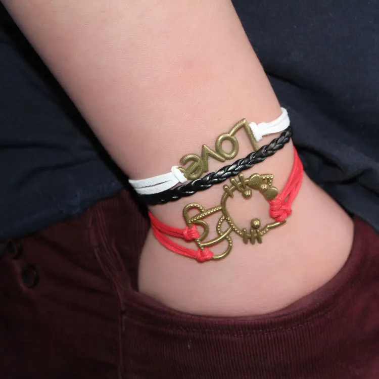 DIY Ручная работа многослойный якорь женская любовь лучший друг ручные открытки