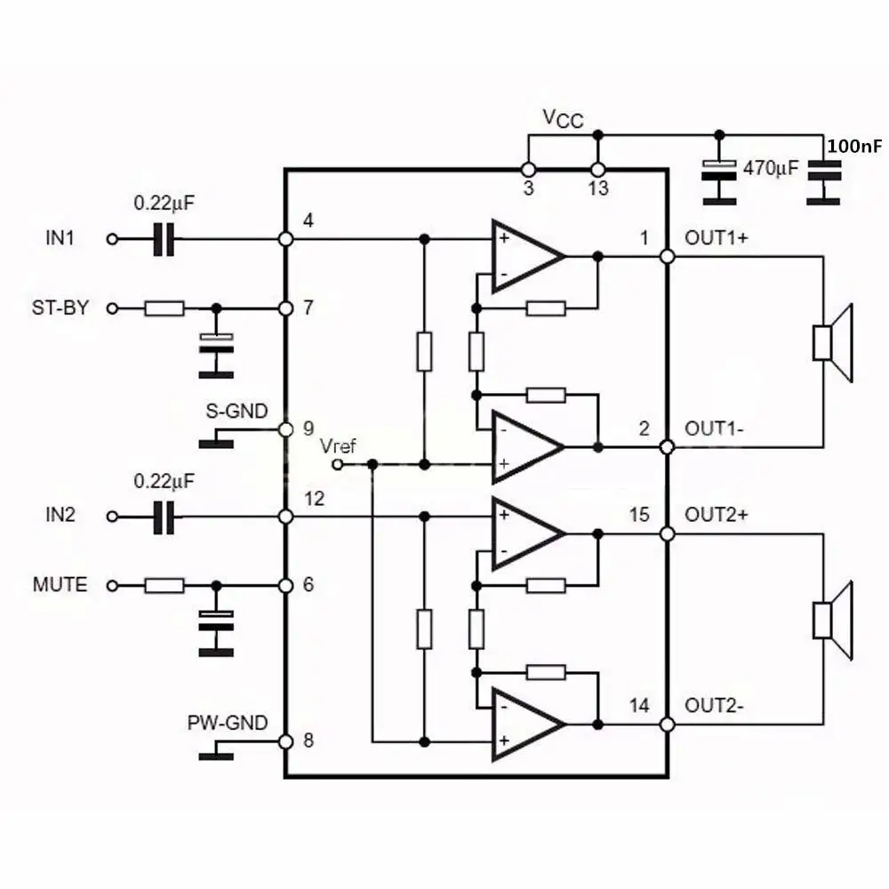 Плата усилителя TDA7297 15 Вт запасные части постоянный ток 12 В класс 2 0 Двойное аудио
