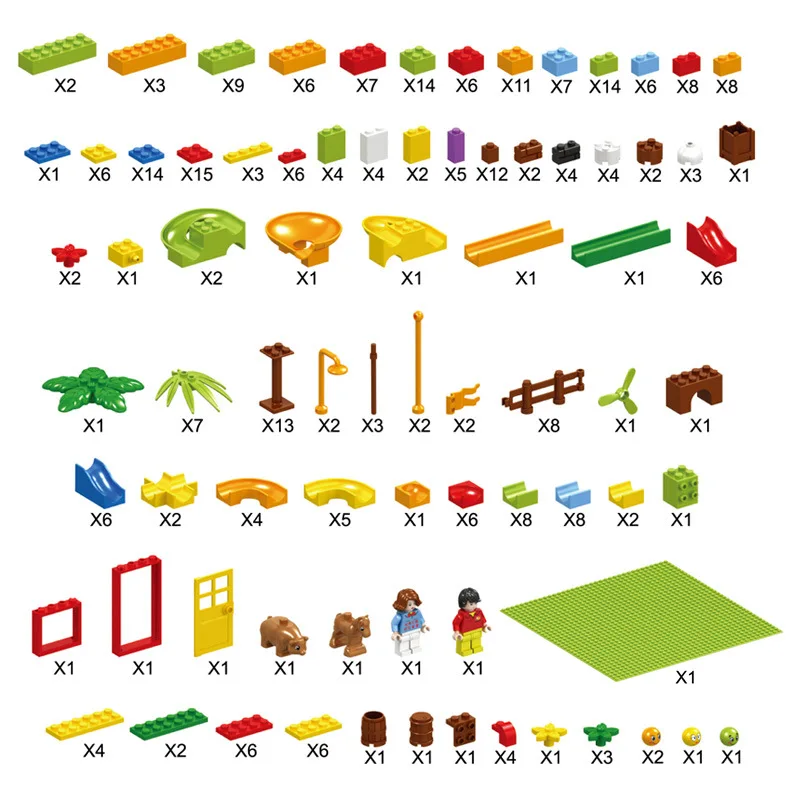 328 шт. Детский конструктор Marble Race Run