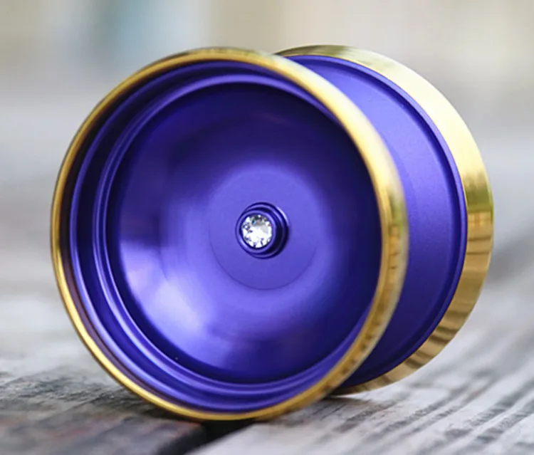 purple AHL YOYO толпа-деньги yoyo металлическое кольцо соревнование Профессиональный yoyo для 1A 3A 5A - Цвет: purple