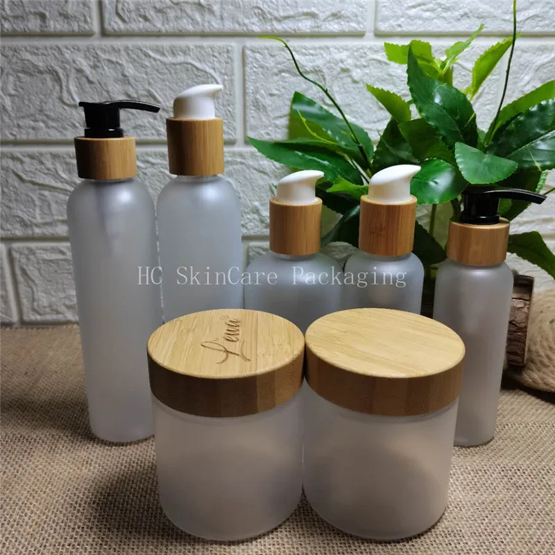 Beauty Plastic Cosmetic Bottle Frosted Plastic Lotion Container Bottles Cosmetic Toner Bottles Skin Care Jar