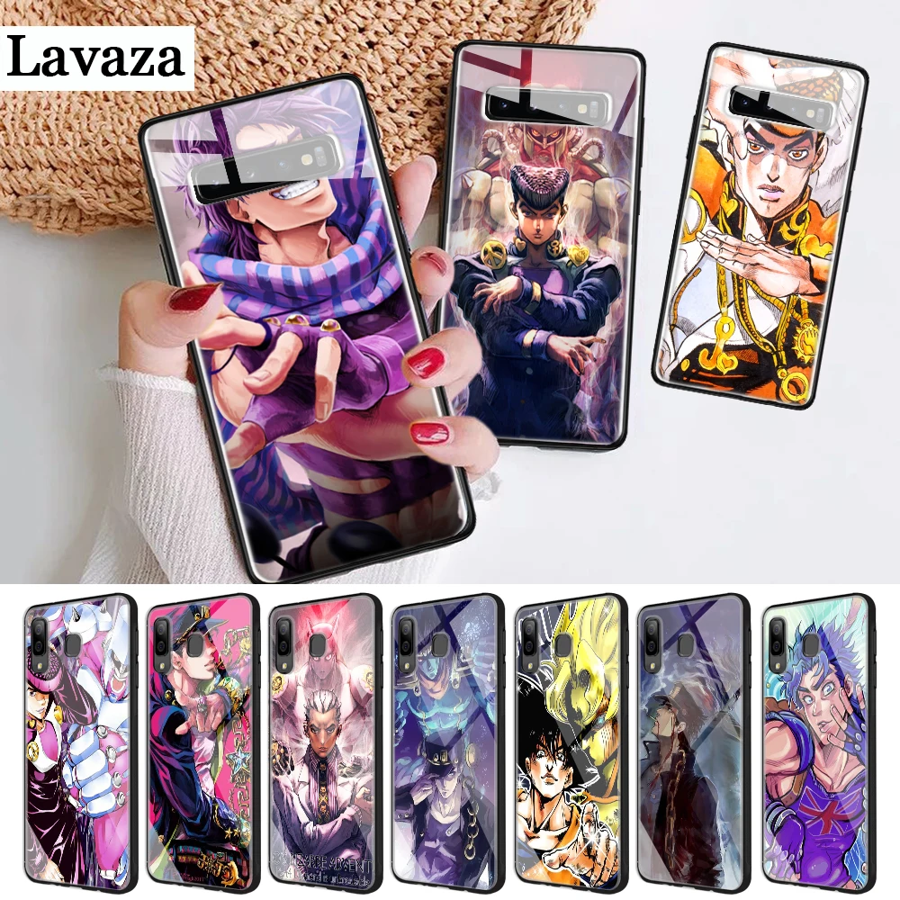 189d JoJo странные приключения заказкая стеклянная чехол для Samsung S7 край S8 S9 S10 Plus Note 8 9