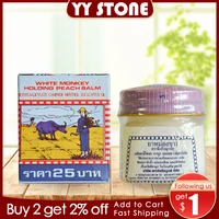 thailand 100 original white monkey holoing peach balm muscle pain relief soothe itch 12g2g pain patch herbal cream