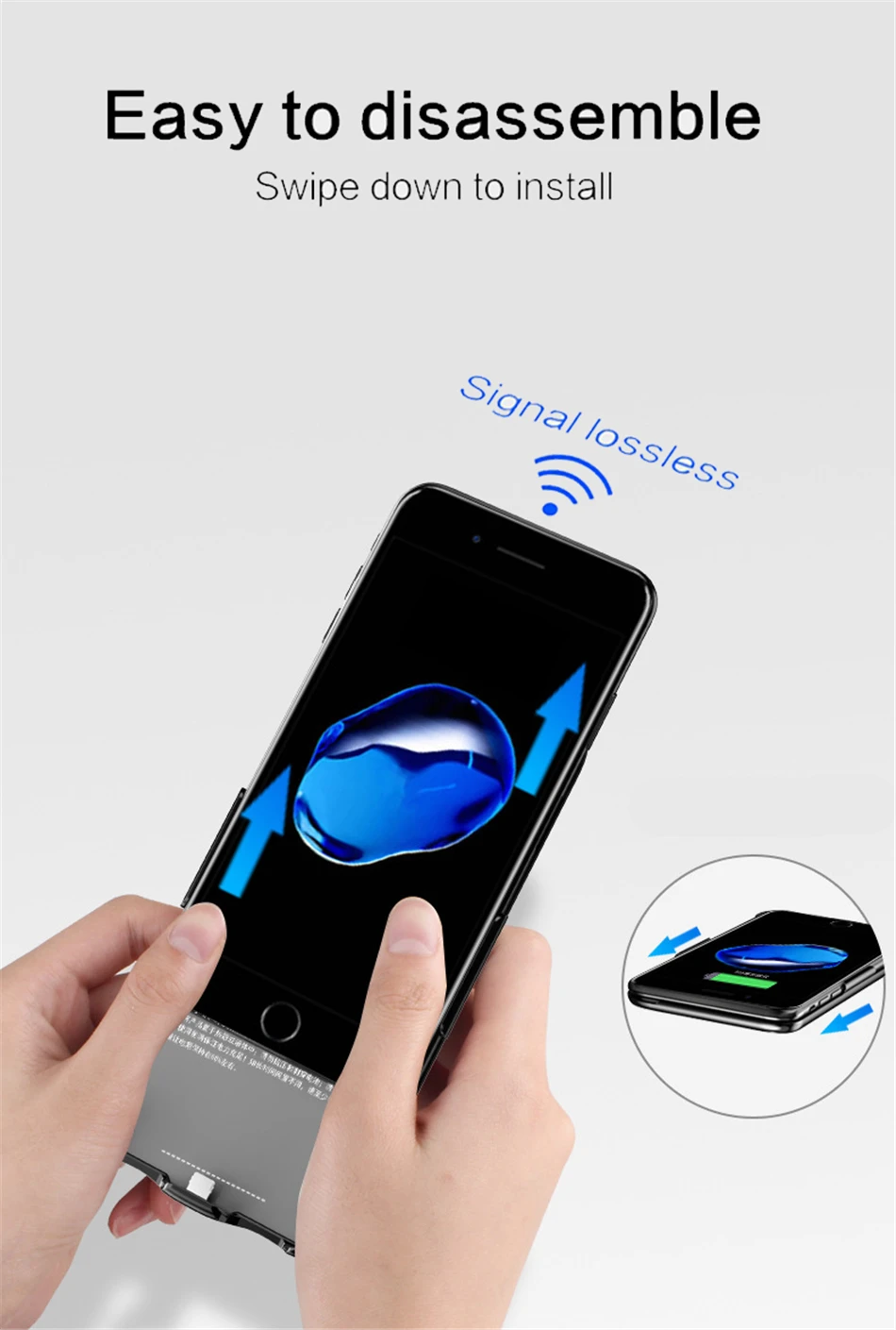 Аккумулятор чехол для iphone 6s 6 7 8 Plus 5000/6000/8000mah зарядное устройство чехол для iphone XS Max XR зарядное устройство чехол