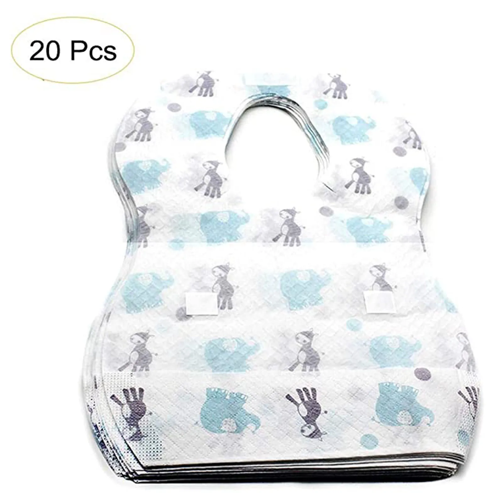 

20pcs 35x23cm Non Woven Baby Bibs Infant Kids Baby Unisex Feeding Saliva Towel Newborn Cartoon Breathable Aprons Baby Bibs#LR2