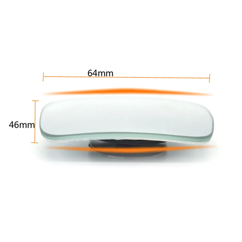 

Car Reversing Wide Angle Auxiliary Mirror Frameless Adjustable Auxiliary Rearview car mirror lancer blind spot mirror