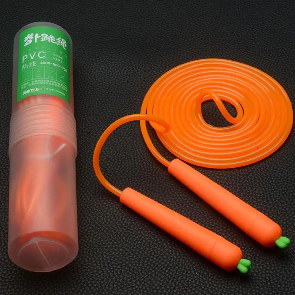 Скакалка детская регулируемая в форме морковки | Игрушки и хобби