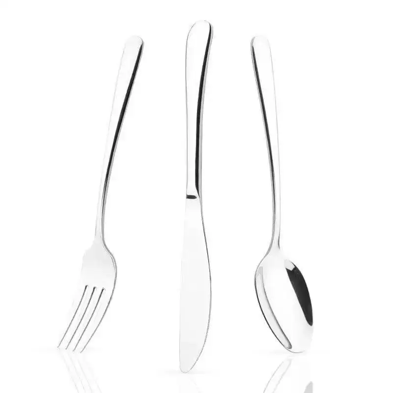 

Western tableware thickened stainless steel steak knife and fork two sets knife and fork spoon and dessert spoon four sets