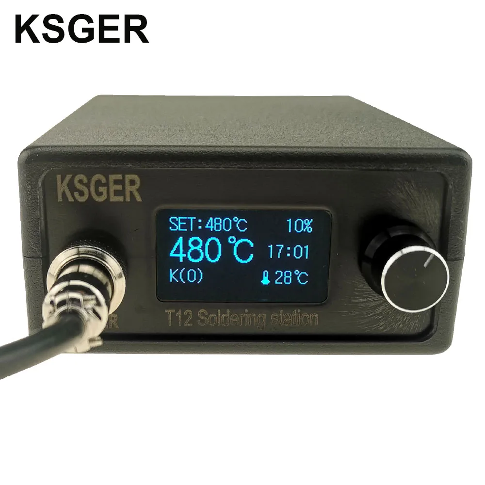 KSGER T12 паяльная станция STM32 V2.1S OLED DIY 907 ручка электрические инструменты регулятор