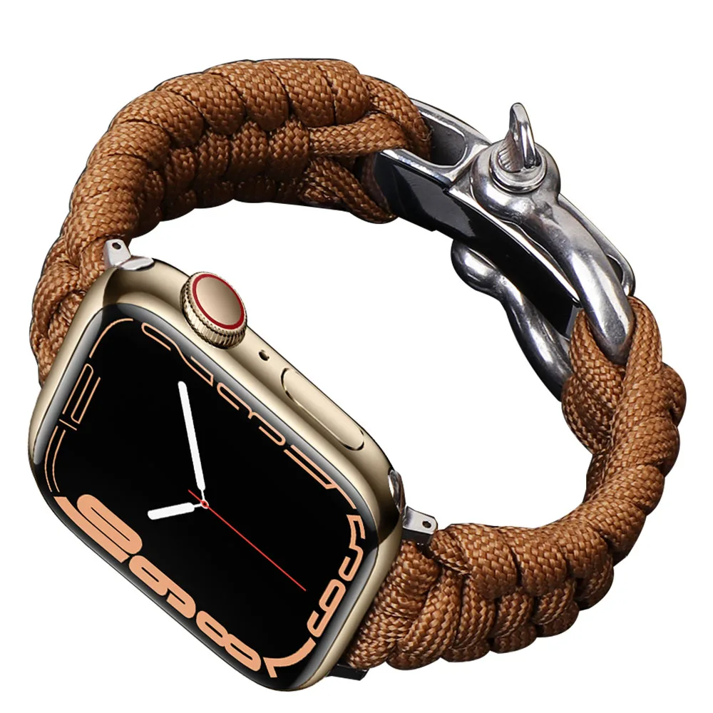

Ремешок нейлоновый для Apple Watch Series SE 7 6 5 4 3 2 1 iWatch Band 40 мм 44 мм 42 мм 38 мм 41 мм 45 мм