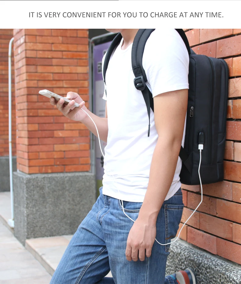 Tigernu 15 6 дюймовый рюкзак для ноутбука USB зарядка Молодежный тонкий женщин легкий