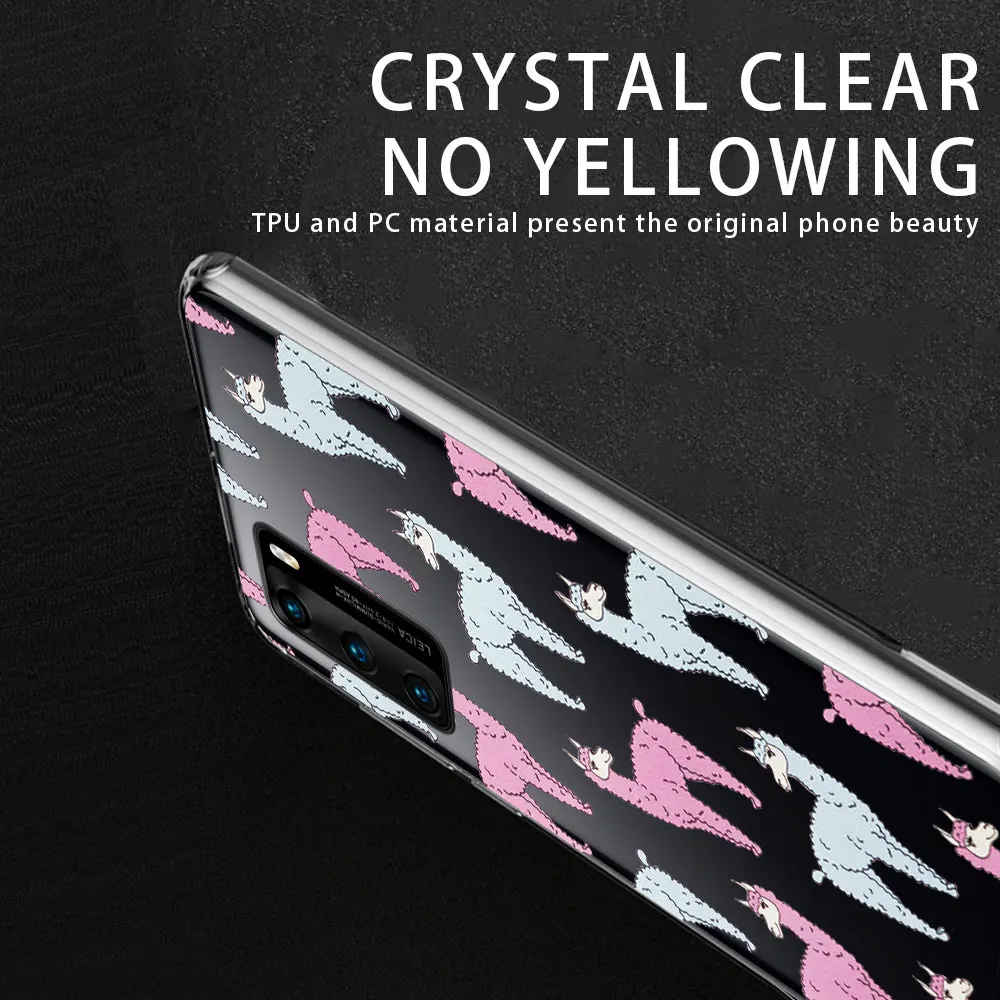 

Alpaca Case for Huawei P40 P30 P20 Lite Pro Mate 30 20 Lite Pro P Smart Plus 2019 Honor 30 20 Lite Pro Phone Cases Cover Funda