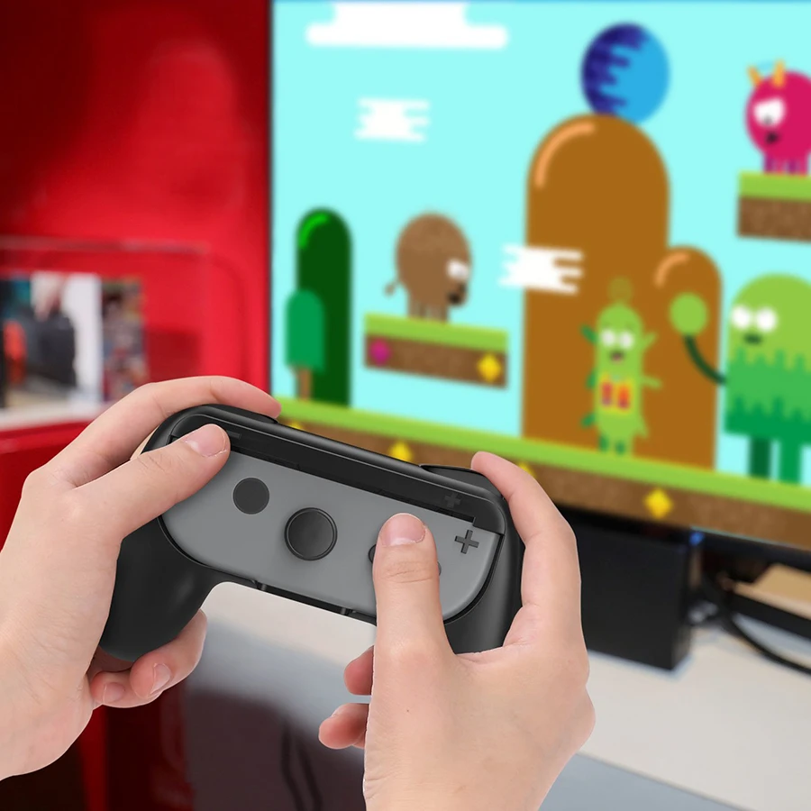 2 шт. аксессуары для Nintendo Switch удобный ABS контроллер Ручка Джойстик подставка