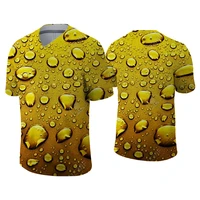3d printed water drop t shirts novelty t shirt 3d graphic t shirt summer breathable short sleeves mens clothes hip hop tops men