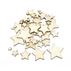 10-100 мм Звездные формы DIY деревянные поделки искусственная древесина без рисунка для свадебной вечеринки настольные украшения