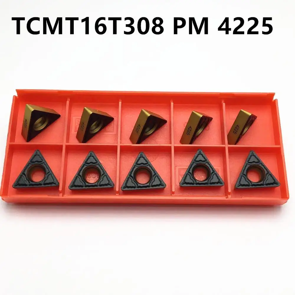 

50PCS milling tools TCMT16T308 PM 4225 TCMT16T308 PM4225 CNC lathe tools machine tool accessories carbide insert turning tools