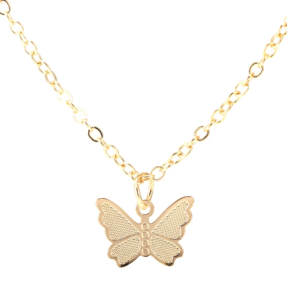

Fashion Simple Chain Tiny Butterfly Pendant Necklace Choker Women Jewelry Christmas Gift