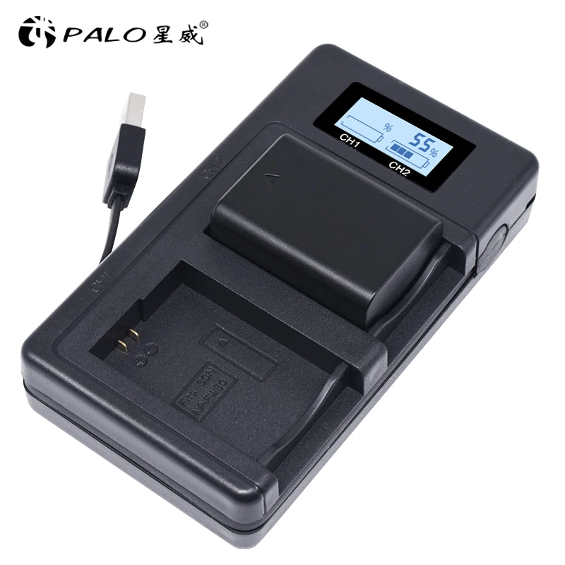 PALO 2 шт. 2000 мАч NP-FW50 NP FW50 батарея для камеры+ ЖК USB двойное зарядное устройство для sony Alpha a6500 a6300 a6000 a5000 a3000 NEX-3 a7R