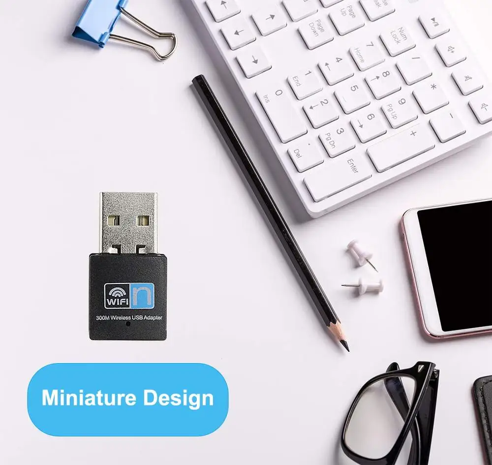 Беспроводной USB адаптер Bongle Nano Ultra 300 Мбит/с|Сетевые карты| |