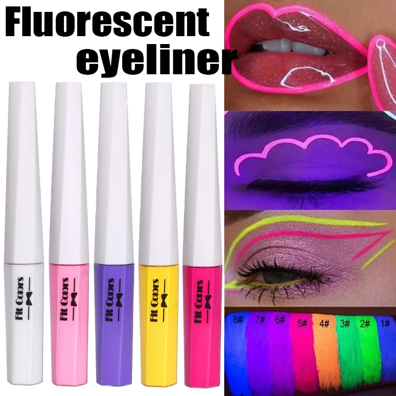 

Matte Fluorescent Liquid Eyeliner Pencil 8 Colors Waterproof Quick Dry Long Lasting Neon Liner Eyeliner Pen Makeup Cosmetics
