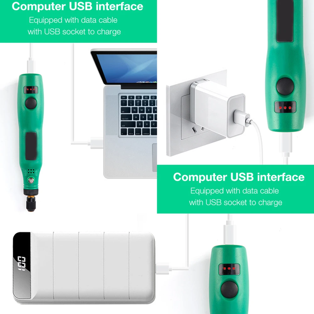 Беспроводной вращающийся мини инструмент многофункциональный набор