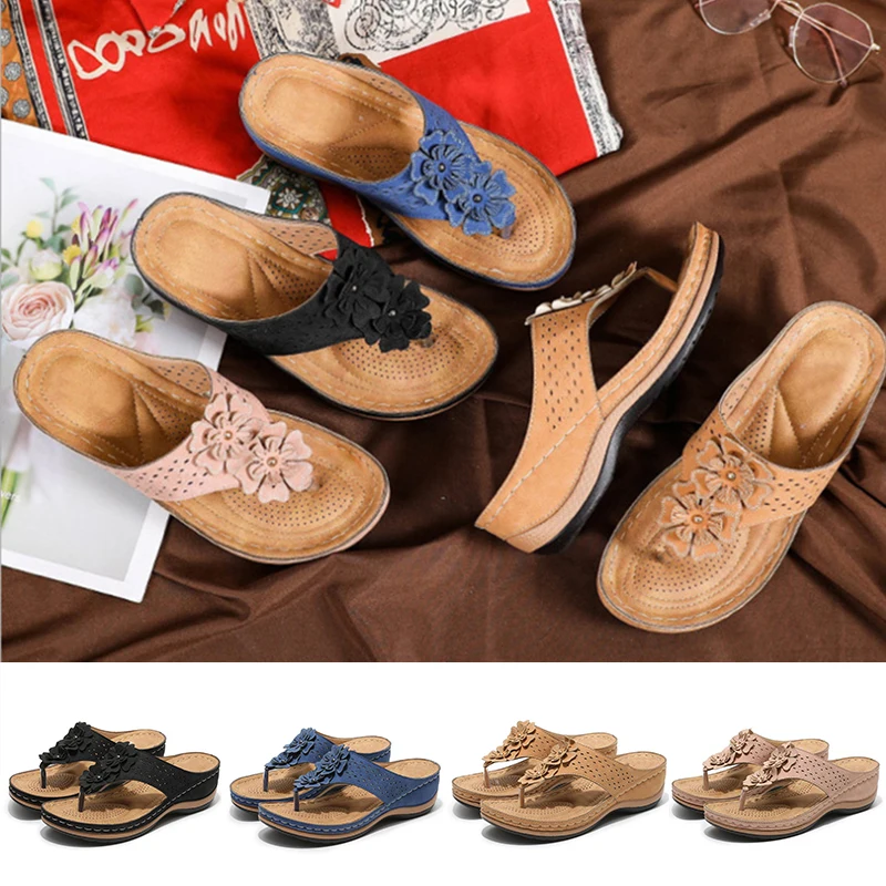 

Womens Orthotics Sandals Comfort Premium Casual Flat Sandal for Summer Outdoor Hiking Walking AUG889