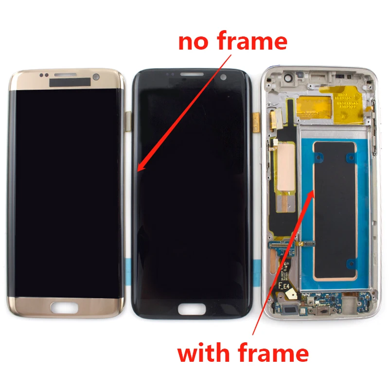 Для Samsung Galaxy S7 край экран Super AMOLED S7Edge G935 G935A G935F SM ЖК дисплей с сенсорным экраном