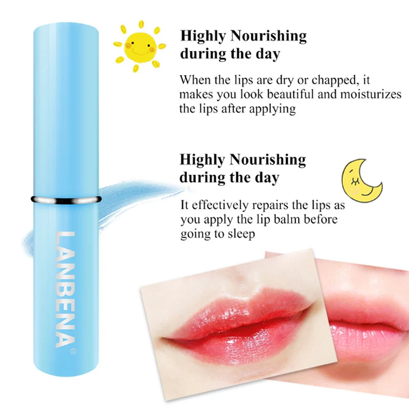 

LANBENA Hyaluronic Acid Long-lasting Nourishing Lip Balm Lip Plumper Moisturizing Reduce Fine Lines Relieve Dryness Lip Care