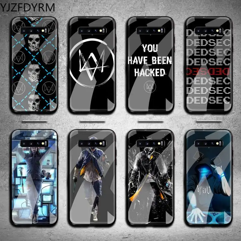 YJZFDYRM Watch Dogs 2 Deadsec чехол для телефона из закаленного стекла Samsung S20 Plus S7 S8 S9 S10 Note 8 9 10