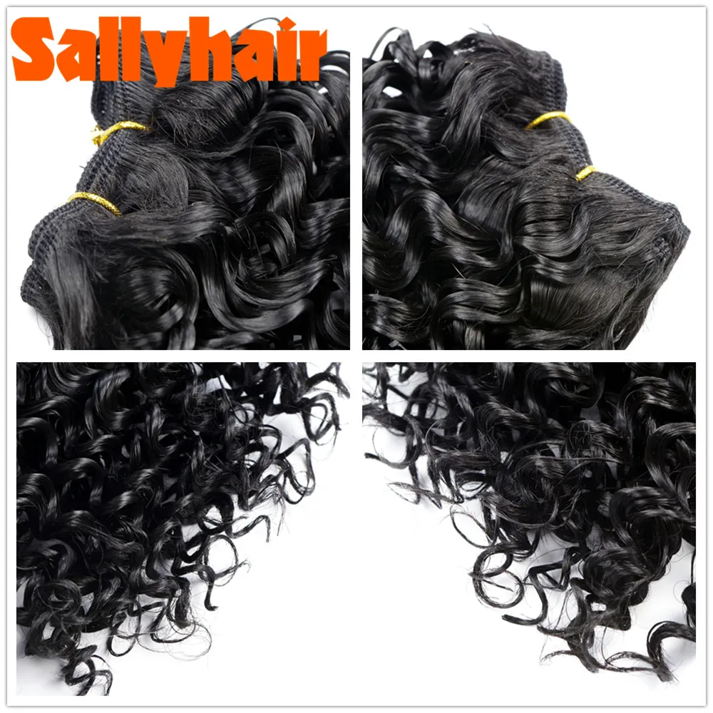 3 шт./упак. кудрявые синтетические волосы для наращивания Sallyhair цветные косички