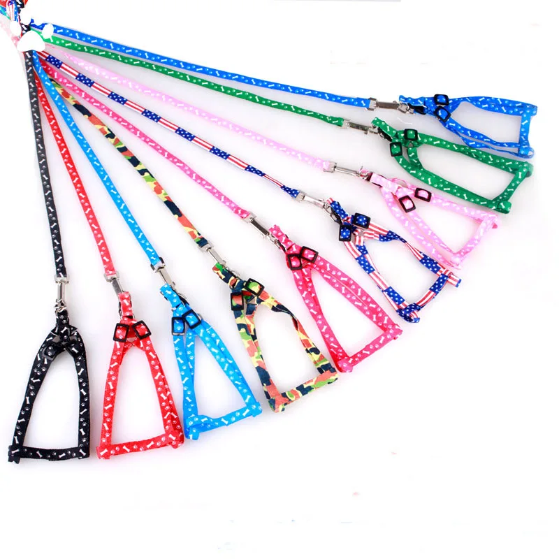 

Pet Supplies, Colorful Patch, Chest and Back Print, Cat, Rabbit, and Dog Chain Leash, Pet Leash, Suitable for Small Teddy Dogs